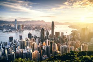 zeb.market flash: Skyline von Hongkong bei Sonnenaufgang