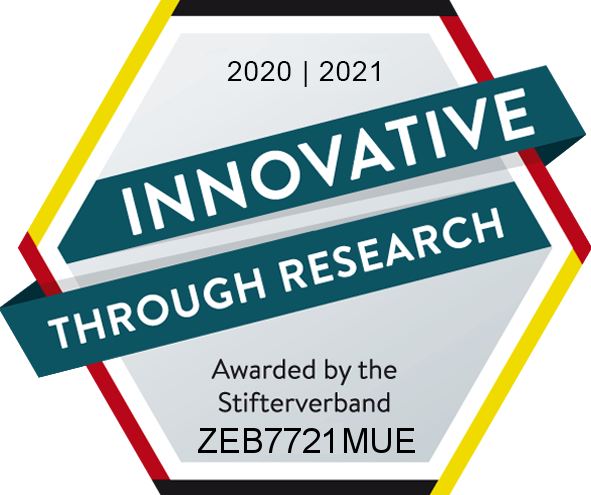 Gütesiegel: Innovative Through Research: zeb.resarch