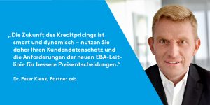 Zitat Peter Klenk zu Kreditpricing
