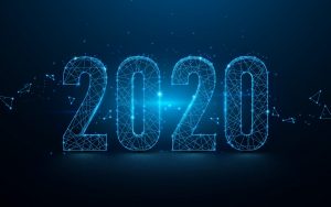 Illustration 2020 als Metapher für "Kreditgeschäft 2020: Digitale Ereignisse"