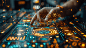 Hand am Steuerpult als Metapher für Compliance Maturity Assessment Vom regulatorischen Muss zum strategischen Erfolgsfaktor