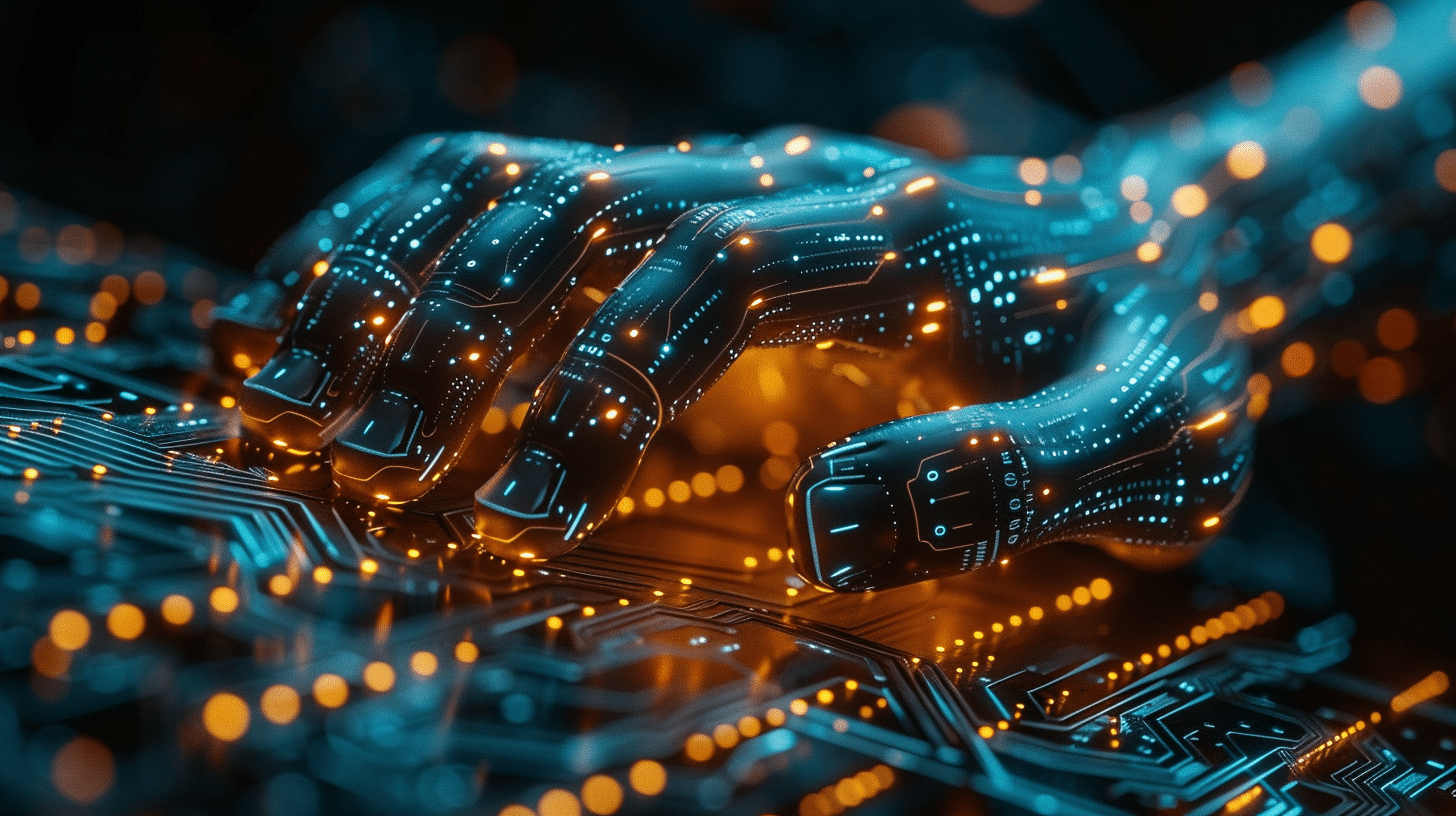 Datenhand als Sinnbild für Liquidity Pools und ihre Rolle im dezentralen Handel