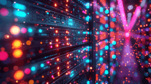 Abstrakte Serverlandschaft als Sinnbild für die Auswahl eines Netzwerktopologie-Mappingtools
