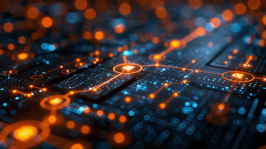 Abstraktes Datenbild als Sinnbild für BI-Workflows automatisieren