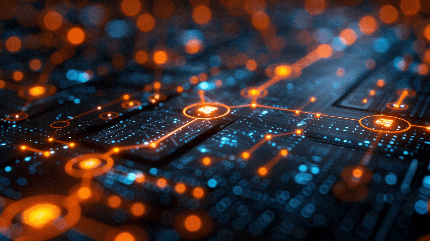 Abstraktes Datenbild als Sinnbild für BI-Workflows automatisieren