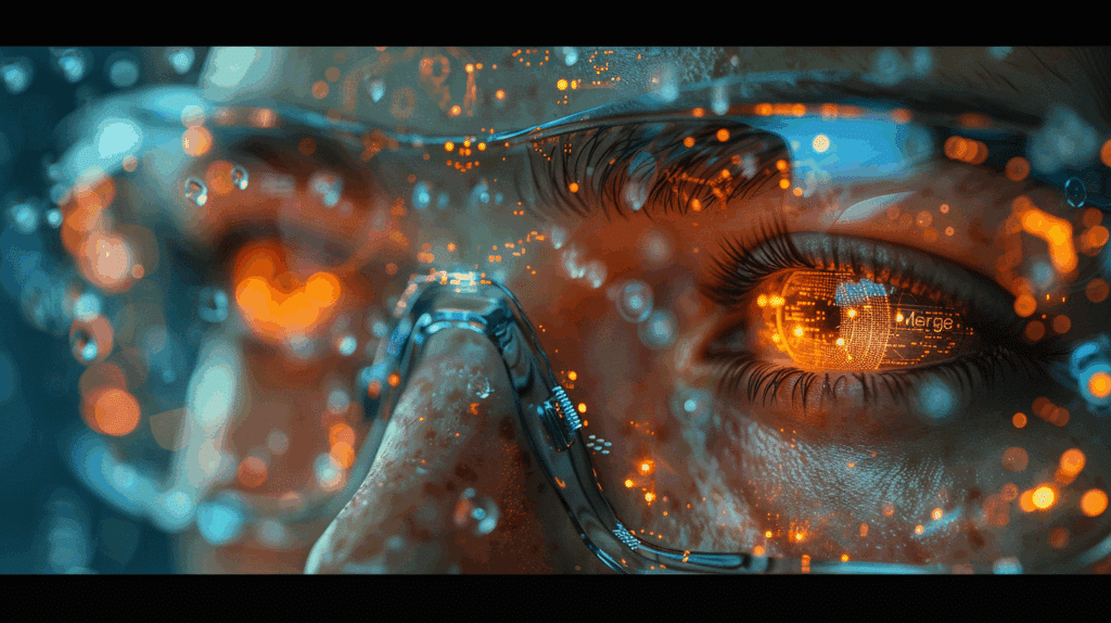 Person mit futuristischer Brille als Sinnbilld für die strategische Personalplanung: vom Reagieren zum Gestalten