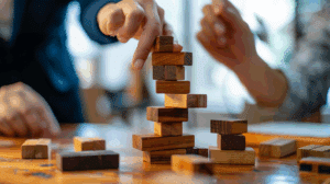 Bauklötze als Sinnbild für Risikokultur als Fundament wirksamer Governance im Kreditgeschäft