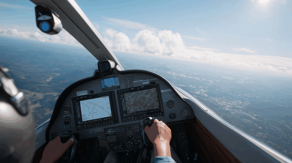 Cockpit Segelflugzeug: Private-Banking-Studie Deutschland: Mit Rückenwind durch ein volatiles Zinsumfeld