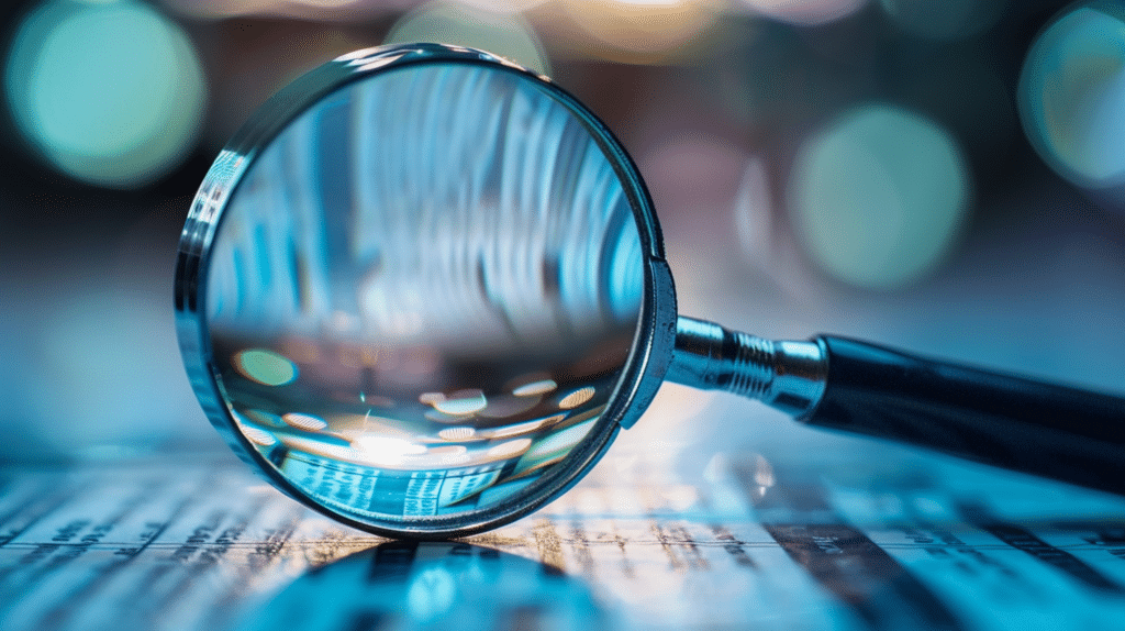 Lupe als Symbolbild für, die aktuelle Aufsichtspraxis: Warum gewinnen Sonderprüfungen im Kreditgeschäft an Bedeutung?
