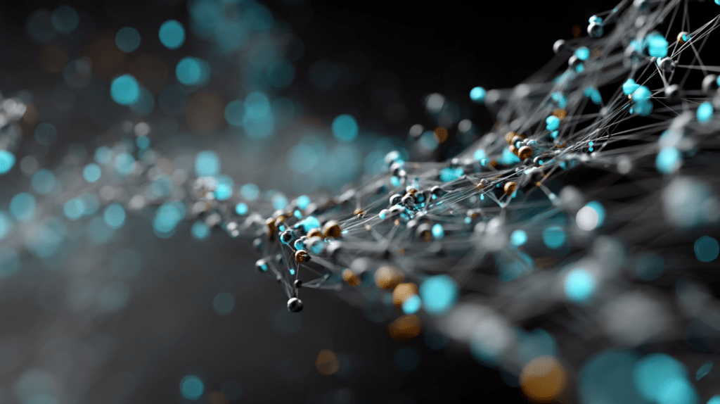 Digitale Fäden als Sinnbild für: Hat OpenAI einen echten Netzwerkeffekt?